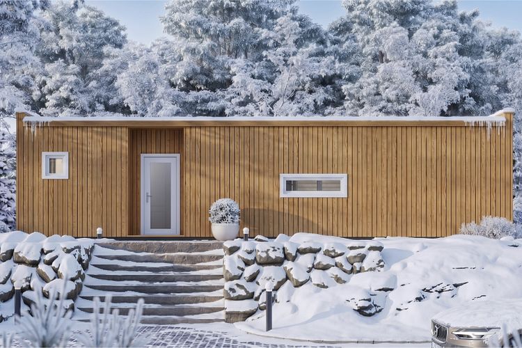 Wolff Finnhaus Gartenhaus Ferienhaus Nuba 69 - 68/88 mm