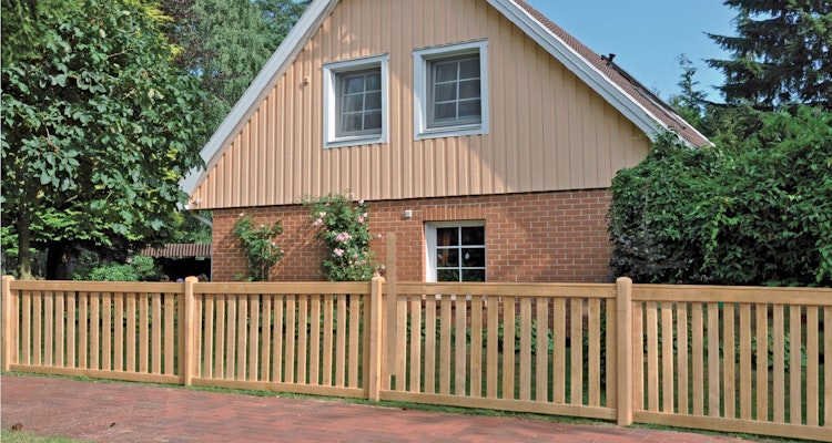 T&J ANTONIO Rahmenzaun rohe Eiche 180 x 90 cm