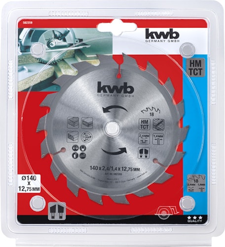 kwb Hk-Sägebl.HM Ø140x12,75 Z18 582359