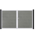 Vorschaubild GroJa BasicLine Schmal Doppeltor Rahmen Aluminium EV1 3000 x 1800 mm