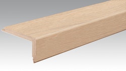 MEISTER Treppenkante Parkett L-Profil 2150 x 13 mm 9017 Eiche authentic cremeweiß ultramattlackiert