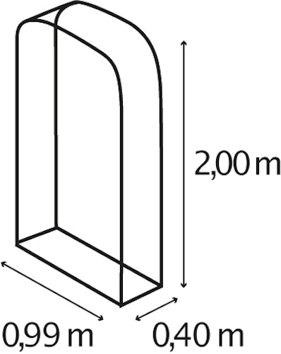 Vitavia Kaminholzregal Lignum Hoch B 99 x T 40 x H 200 cm