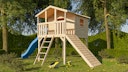 Vorschaubild Akubi Stelzenhaus Benjamin mit Rutsche und Holzrampe