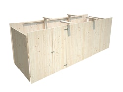 Palmako Karl 40,6 m² - Anbauschuppen 10,9 m²