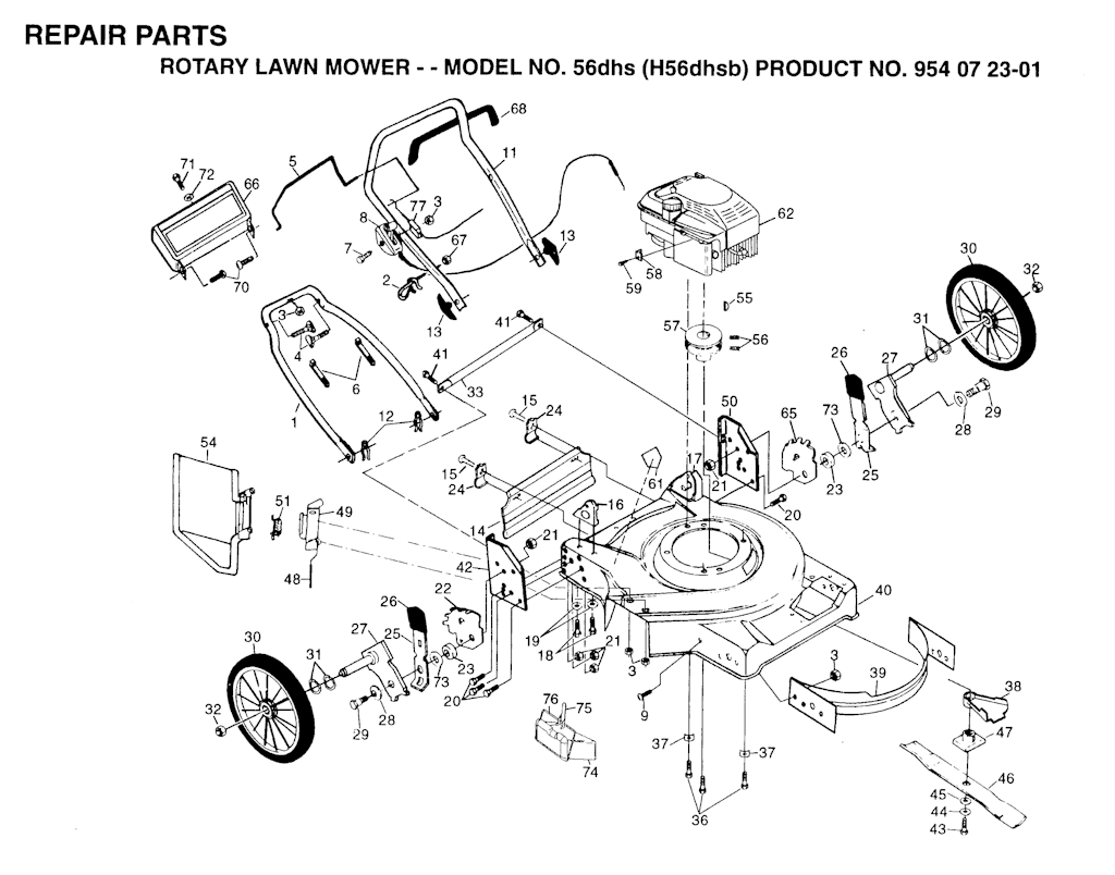 Explosionszeichnung Ersatzteile