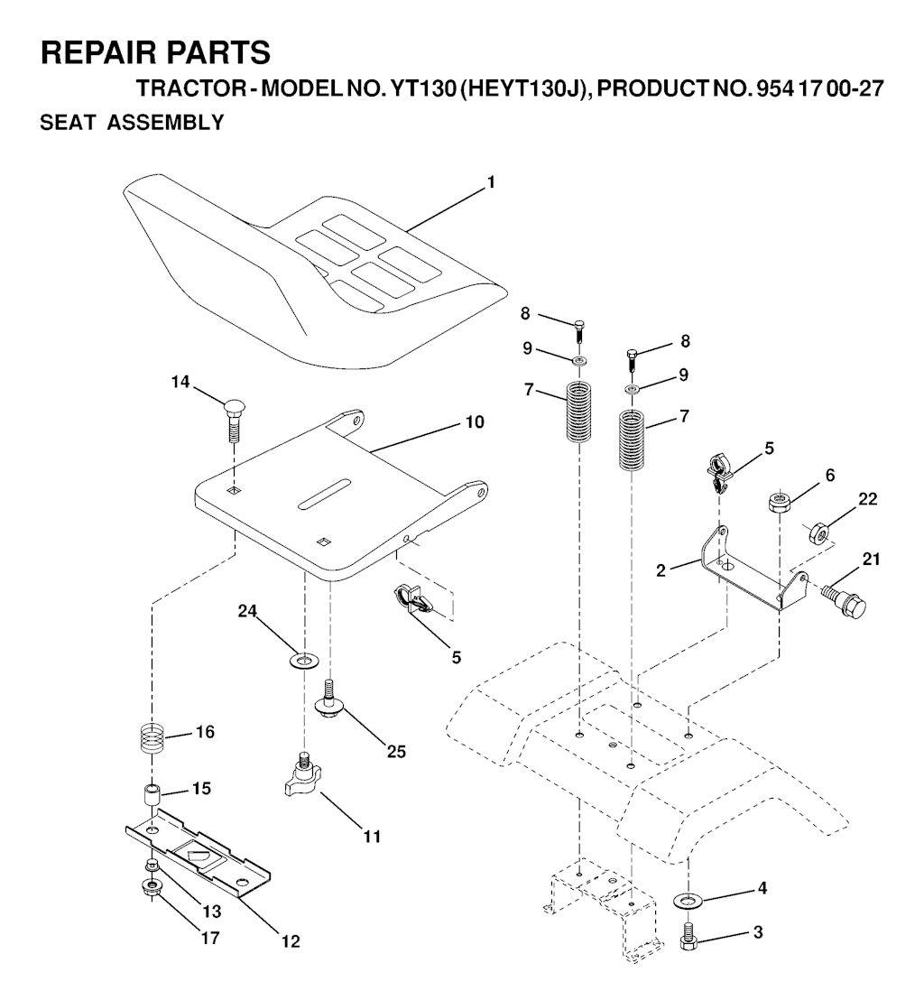 Explosionszeichnung Ersatzteile