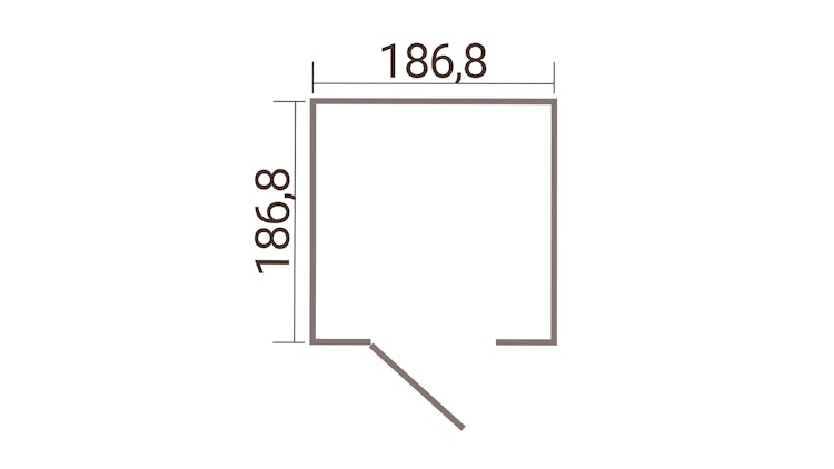 Weka Metall-Gerätehaus Gary 1-9