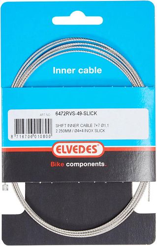 Elvedes Schaltzug 49 strands slick 2250 mm grau