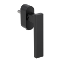Vorschaubild Griffwerk Fenstergriff VAYA 200 CUBICO Graphitschwarz R 7x40