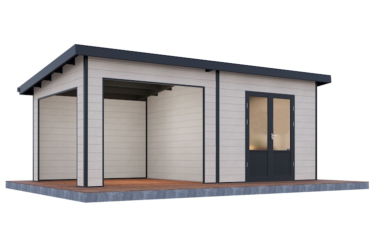 Wolff Finnhaus WPC Gartenhaus Tona 6030 - 28 mm