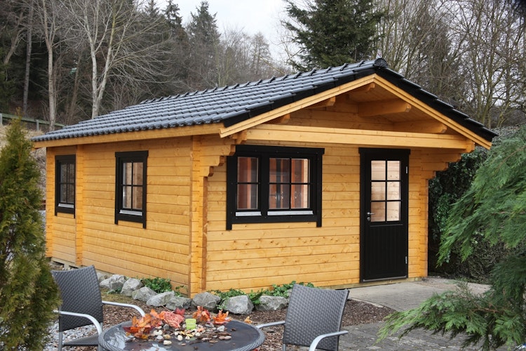 Wolff Finnhaus Gartenhaus Ferienhaus Göteborg 70-C mit Schlafboden Klassik/Modern