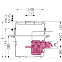 Vorschaubild KESSEL 28451 - Rückstaupumpanlage Pumpfix S für Bodenplatte, befliesbar