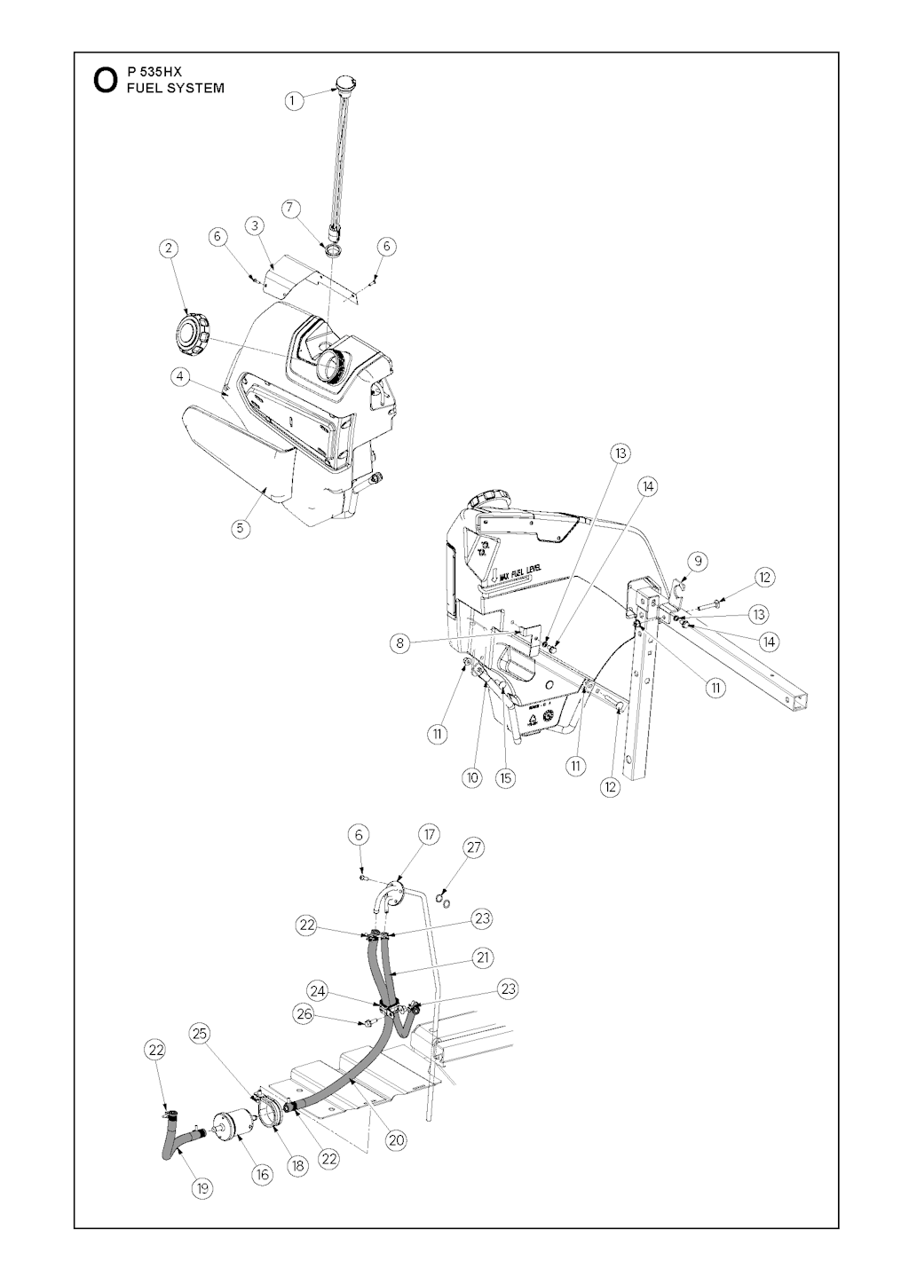Explosionszeichnung Ersatzteile