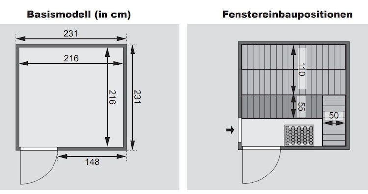 Karibu Woodfeeling Sauna Arvika - 68 mm Aktionssauna inkl. gratis Sauna-Zubehörset im Wert von 234,94 €