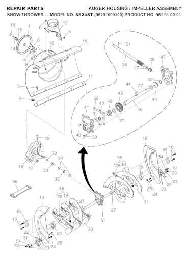Husqvarna Schneefräsen/Fräsen 96191000100 5524ST