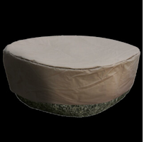 Gardenforma Ersatz-Wetterschutzhaube für Gasbrenner, aus PVC Gewebe, passend für Feuerstelle: Marra, Nantucket