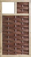 T&J LABO-3D Weidengeflechtzaun 94x180 mit 1 Fenster oben