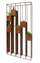 Vorschaubild Badeko Pflanzregal „Lazise“ in Edelrostoptik 94 cm breit