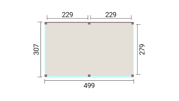 Weka Design Pavillon Lumley - 500 x 300 cm
