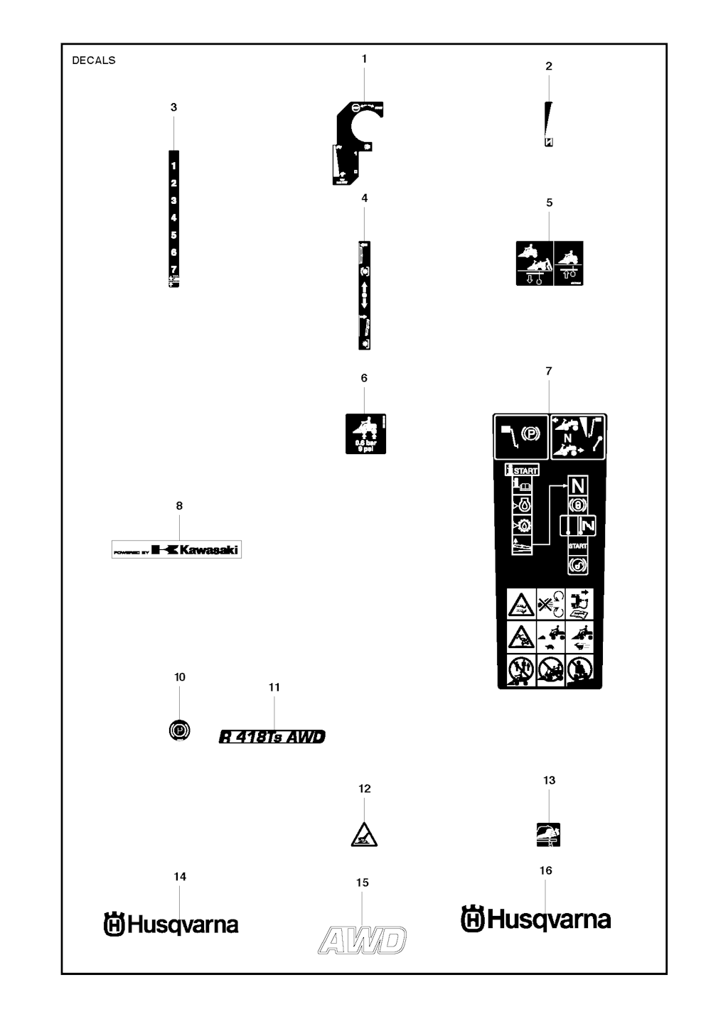 Explosionszeichnung Ersatzteile