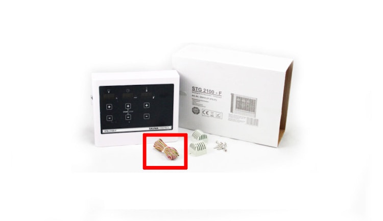 Karibu Kabel für Fühler 4-Adrig, 5 m - für 9 kW Bio Kombiofen mit Steuergerät Easy 865001042