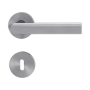 Vorschaubild Griffwerk Türgriff TRI 134 - Schraubtechnik, rund, Edelstahl matt