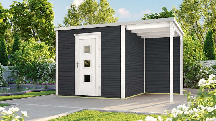 Weka Designhaus 413 A 45 mm inkl. 150 cm Anbau