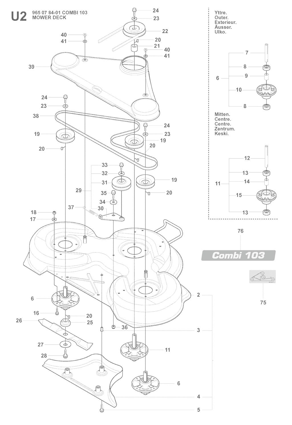 Explosionszeichnung Ersatzteile