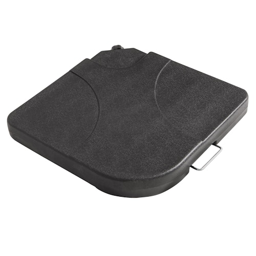 Derby Füllplatte 25 kg, 4er-Set, Kunststoff Schwarz