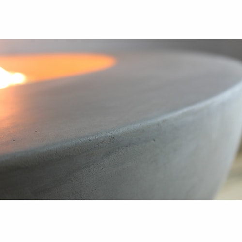 Gardenforma Gas Feuerstelle Ätna in grauer Betonoptik