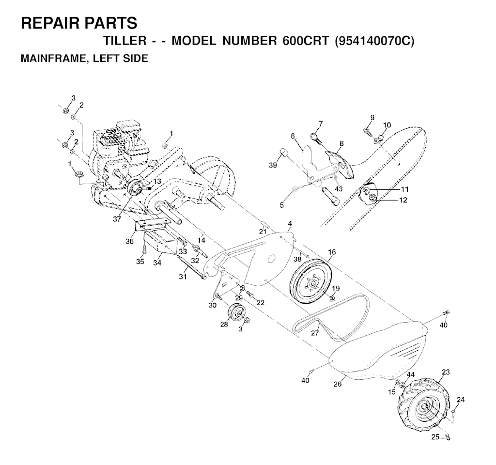 Explosionszeichnung Ersatzteile