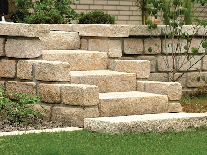 Diephaus SIOLA-Blockstufe SANDSTEIN 50/34,5/15