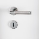Vorschaubild Griffwerk Türgriff CHRISTINA K3 Klippgarnitur- Edelstahl poliert / matt - AUSLAUFARTIKEL