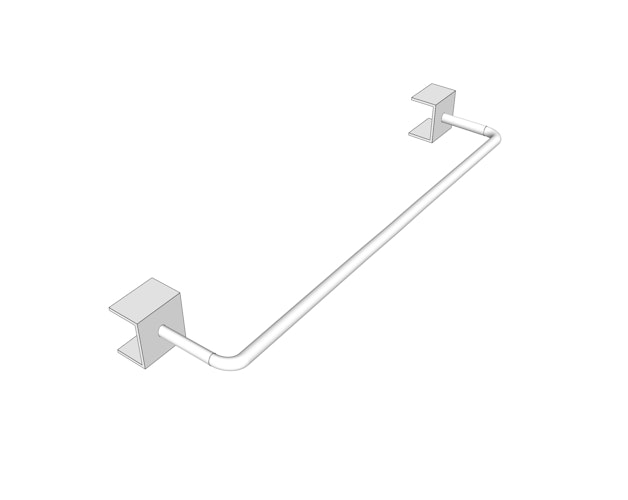 WWOO Edelstahl Handtuchhalter (40 x 6,5 cm)