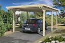 Vorschaubild Skan Holz Emsland - Flachdach Carport aus Leimholz Breite 354 cm