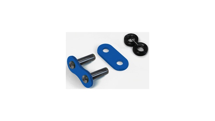 RK Kettenschloss Hohlnietschloss, blau, Kettenschloss "428KRO"