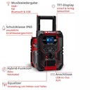 Vorschaubild Einhell Akku-Radio TE-CR 18 Li DAB+/FM/BT - Solo 3407995