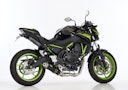 Vorschaubild HURRIC KOMPLETTANLAGE Schalldämpfer Supersport Aluminium eloxiert für KAWASAKI Ninja 650,Z650,Z650 RS