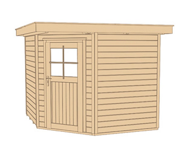 Weka 21 mm Gartenhaus 229 Eckhaus