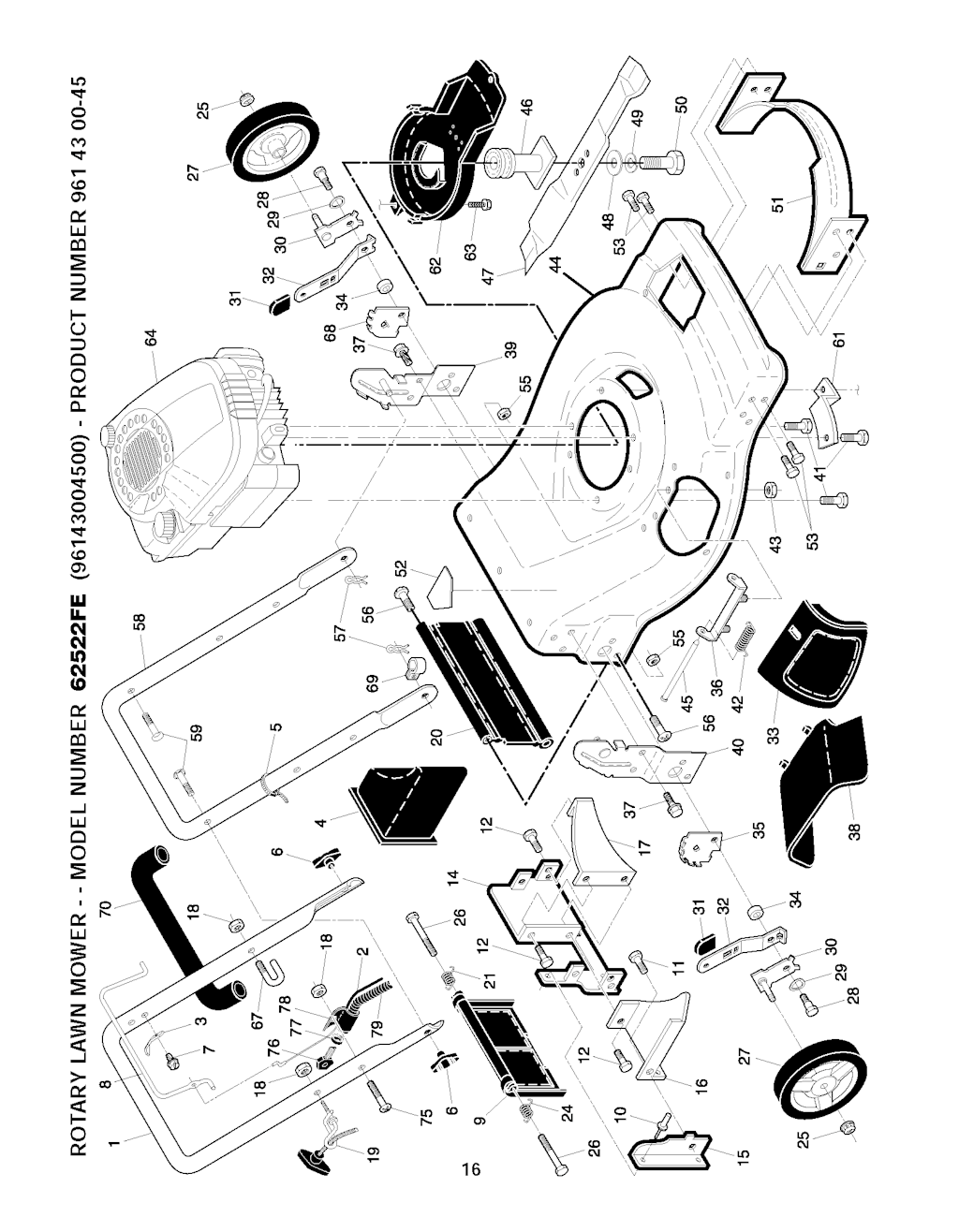 Explosionszeichnung Ersatzteile