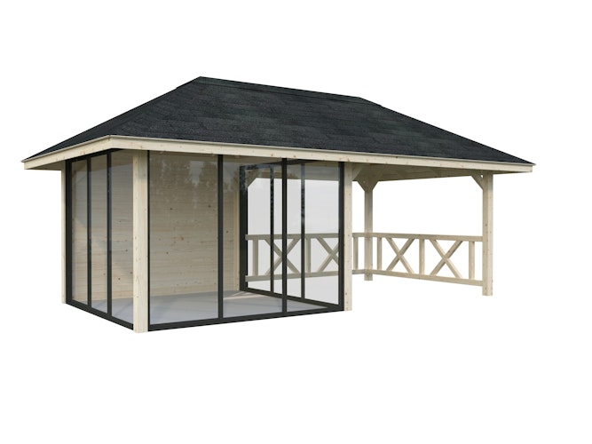 Palmako Pavillon Bianca 16,6 m² Set 204 Slide - 28 mm