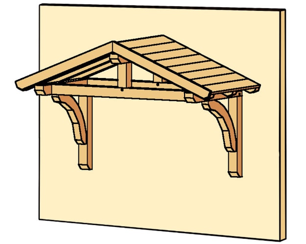 Skan Holz Design-Vordach Stettin