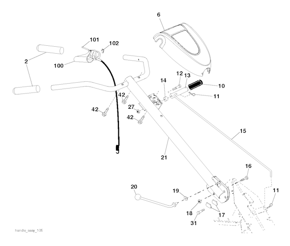 Husqvarna Motorhacken 96093001202 DRT900H