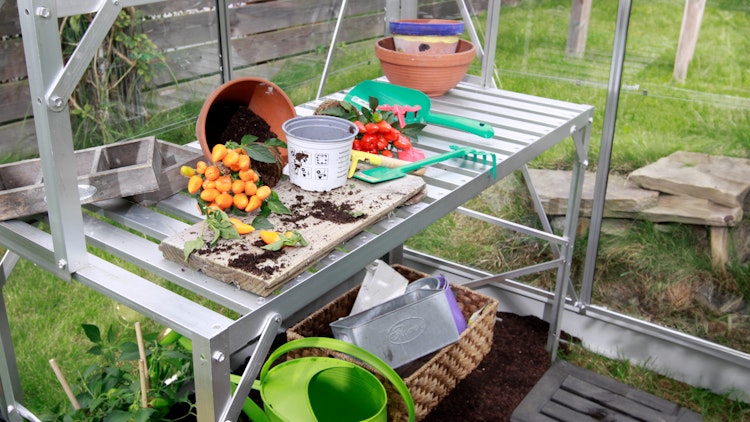 Vitavia Aluminium-Tisch mit 1 oder 2 Ebenen