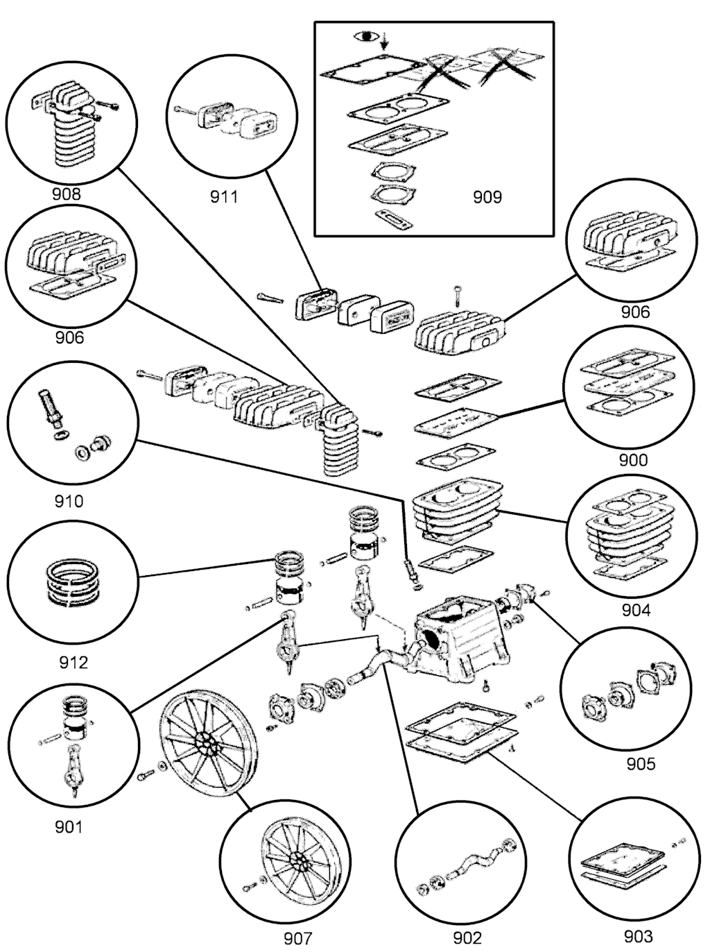 Explosionszeichnung Ersatzteile