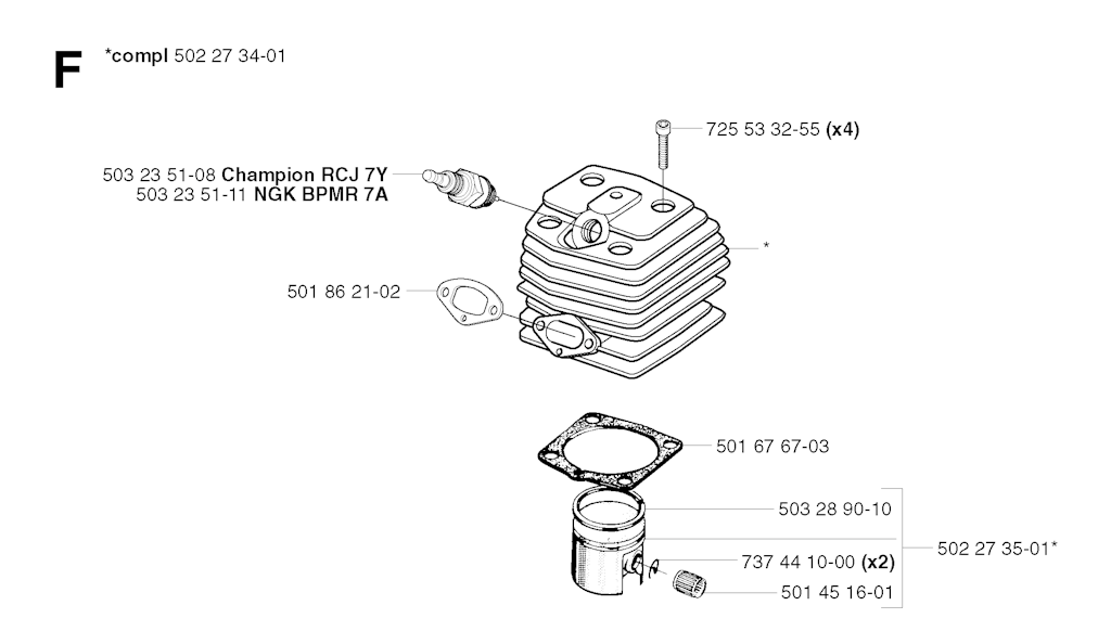 Explosionszeichnung Ersatzteile
