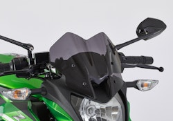 ERMAX Naked-Bike-Scheibe Acrylic durchsichtig Schwarz getönt für KAWASAKI Z125