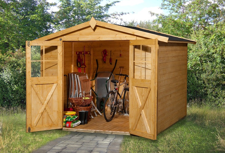 Weka 19 mm Gartenhaus 316 - Doppeltür