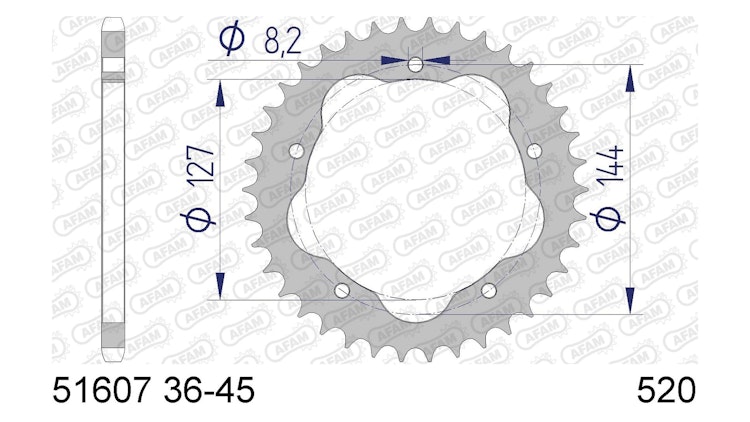 Afam Kettenrad 51607