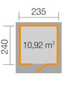 Vorschaubild Weka Gartenhaus Designhaus wekaLine 171 - 28 mm